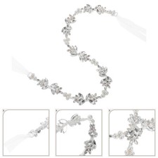 Pearl and Rhinestone Waist Chain Rhinestones Bride Wedding Sash