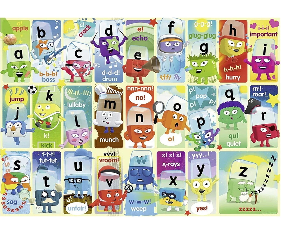 RAVENSBURGER PUZZLE DA PAVIMENTO 24 Pz. 3+ ANNI ALFABETO ALPHABLOCKS PUZZLE - Immagine 2 di 2