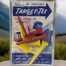 Vtg Sam Snead Magic Target Tee 4 Golf Tees With Arrows Collectible Gag Gift New