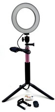 R031 - 6 LED Selfie Ring Light w/ Tripod Stand For Youtube Tiktok Live Stream