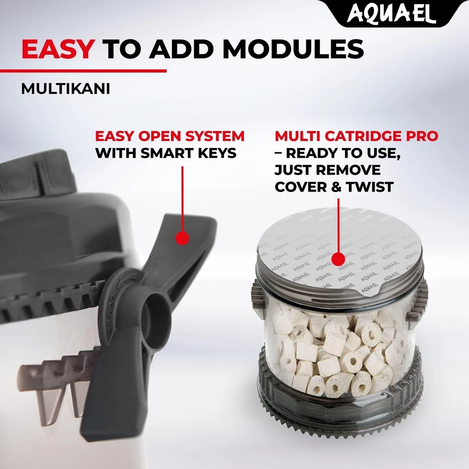 Filtro para pecera AquaeL Multikani 800 - Sistema de filtro de esponja para acuario - Grande... Foto 4 de 4
