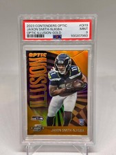 Jaxon Smith-Njigba 2023 Panini Contenders Optic Gold Illusion /10 Rookie PSA 9