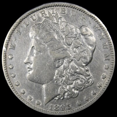 #ad 1895 O Morgan Dollar XF Extra Fine Conditon KEY DATE Cleaned Coin A585 $39.99
