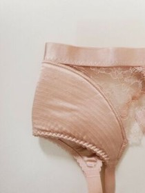 AGENT PROVOCATEUR PEACH HELENE SUSPENDER 2 SMALL UK 8 NWT