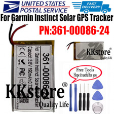 USPS 190mAh Battery 361-00086-24 Replace For Garmin Instinct Solar GPS Tracker