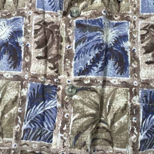 Pierre Cardin Mens Large Full Print Short Sleeve Button Up Hawaiian Shirt - Picture 5 of 8