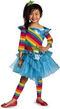 4pc Disguise Colorful Cutie Rainbow Fairy Dress Halloween Costume Girl S 4-6