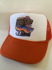 Vintage Richard Petty STP Hat NASCAR Trucker Hat Adjustable snapback Orange Hat