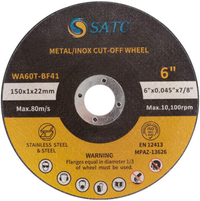25 Pcs Cut off Wheels 6 Inch Cutting Wheel 6 X.045 X7/8  Cutting Discs Fits New