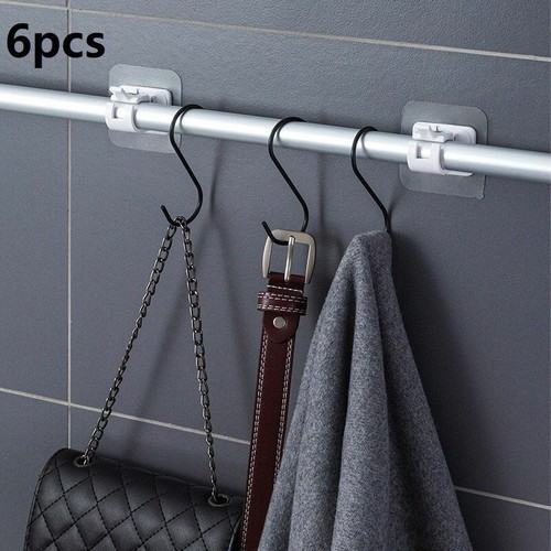 Households Fixed Clips Self Adhesive Hanging Hooks Nail Free Curtain Rod Holder Households Fixed Clips Self Adhesive, Best Adhesive Curtain Rod Holder