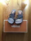 Women’s Blue Heel Sandals, Sz. 7 1/2 — photo 1