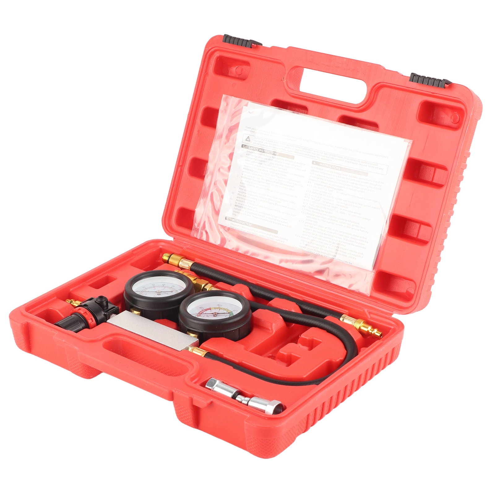 Cylinder Leak Down Tester Kit Petrol Engine Compression Leakage Tester