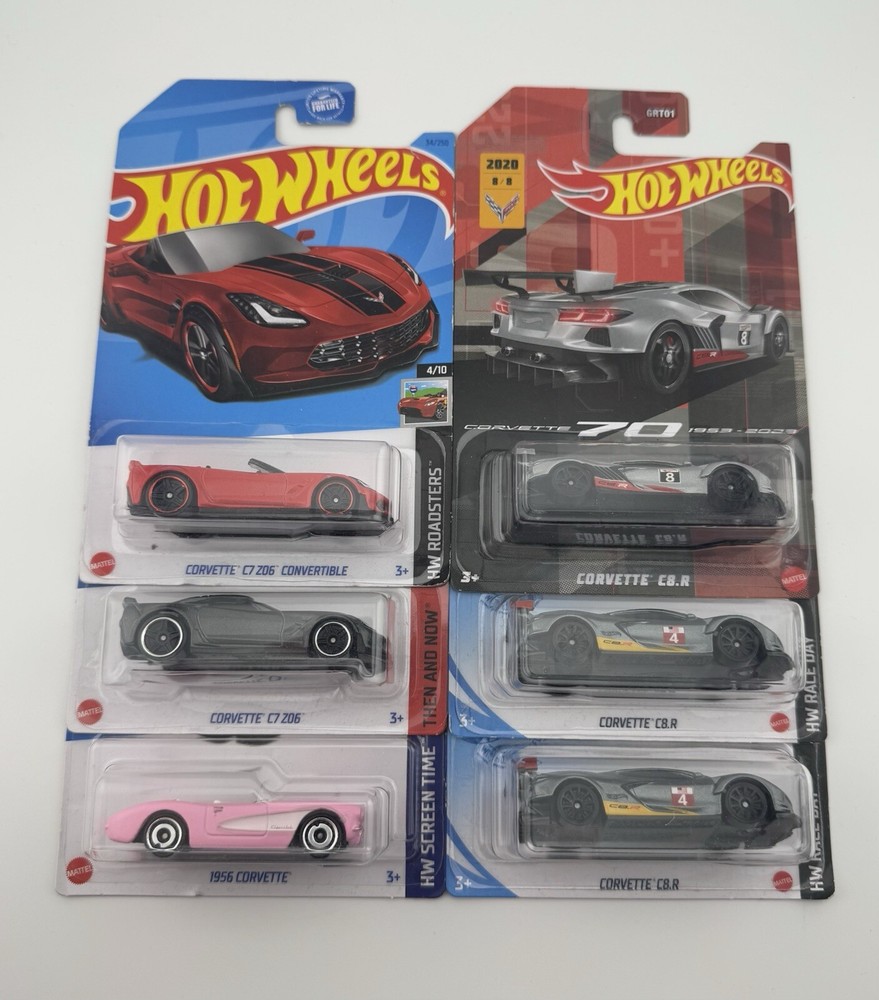 LOT OF 6!!! Hot Wheels Assorted Corvette Mixed Lot!!!