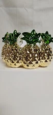 BATH AND BODY WORKS PINEAPPLE RING 3 WICK CANDLE HOLDER NEW!