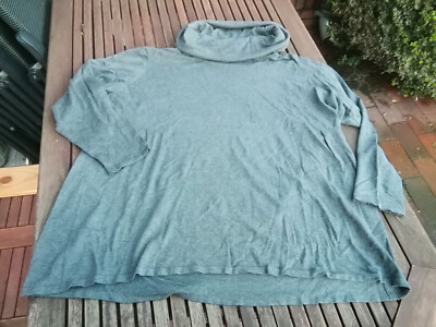 Ulla Popken Long Rollkragen Pullover Strickpullover Viskose grau - Main Image