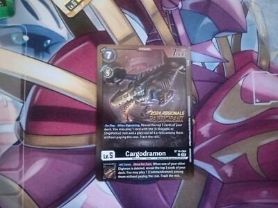 Digimon CCG Cargodramon BT14-064 Foil Regional participant