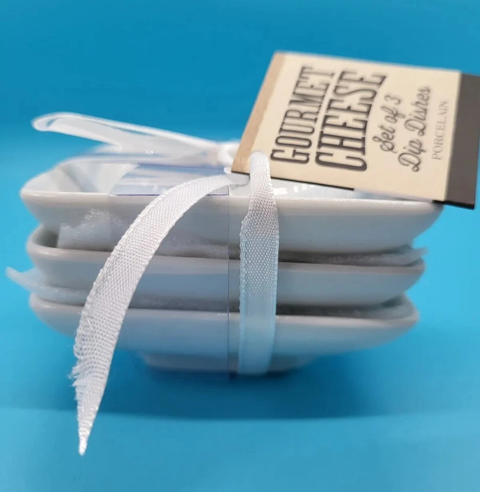 Juego de 3 platos gourmet de inmersión de queso Creative Tops plato chutney Foto 2 de 4