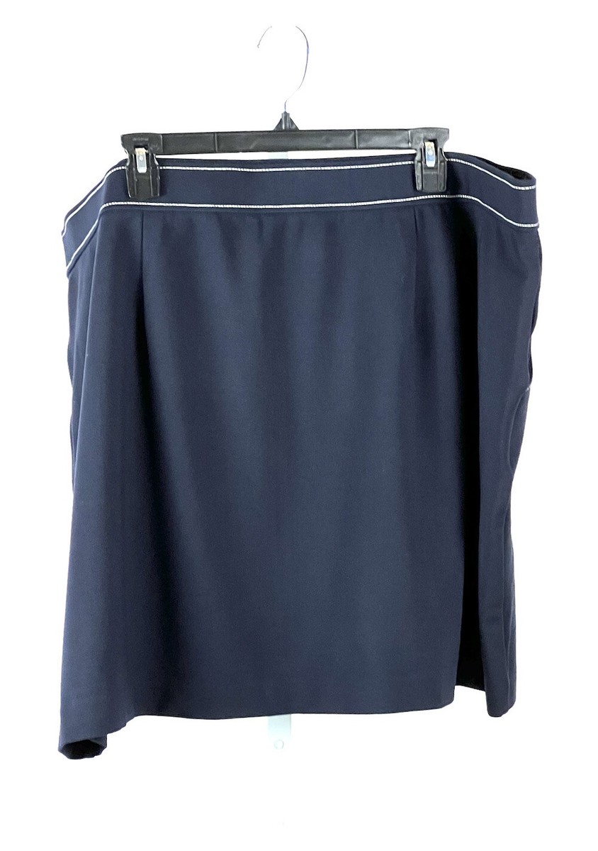 Loft Plus navy “nautical” straight skirt 26 845 View 2