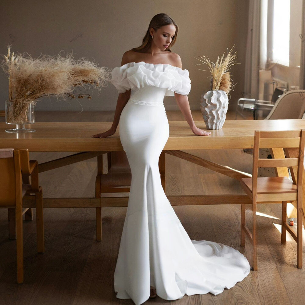 Party Dresses For Women Wedding Dresses Off The Shoulder Boat Neck