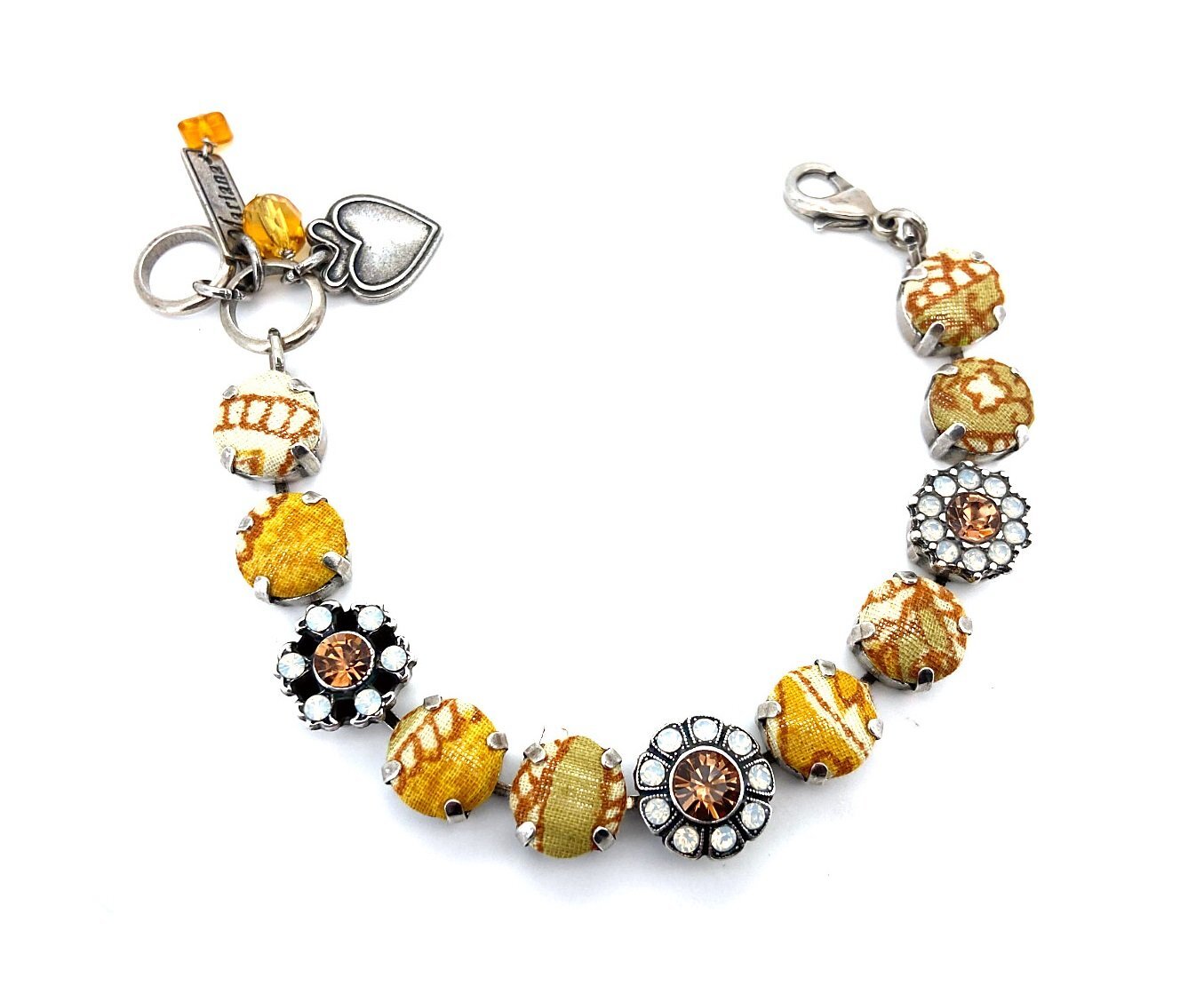 Mariana My Treasures Floral White Opal Dark Amber Bracelet Austria Collection-image