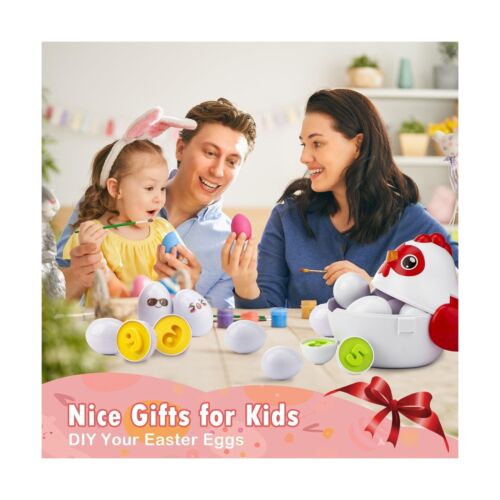 Easter Egg Matching Game - 24-Piece Educational Toddler Toys for Color & Shap... - Picture 4 of 7