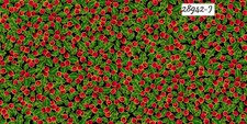 Lavish Holly Berries Christmas cotton quilt fabric QT fabrics Holiday 28942-J