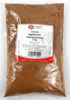 Jagdwurst  Sächsisch  1 kg   Efri Würzmischung | Traditionelles Wurstgewürz