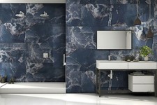 ONLY from £26.99 sq.m ONYX  BLUE 60x120 cm POLISHED PORCELAIN TILES.Sample £2.99