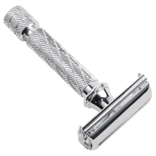 Parker 87R Safety Razor & 5 Double Edge Blades - Butterfly Open - Classic Handle
