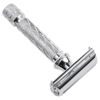 #ad Parker 87R Safety Razor amp; 5 Double Edge Blades Butterfly Open Classic Handle $29.88