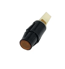 (1x) 250VAC/DC Amber - Neon Panel Mount Indicator - Snap Fit - 1/4" QC Term, New