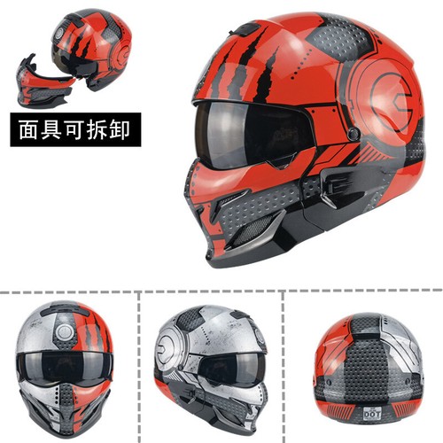 Full Face Motorcycle Helmet Detachable Multi-purpose Combination Motor Helmets - Picture 12 of 12