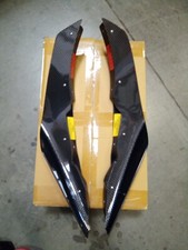 Varis Carbon Fiber Front Bumper Canard Set For Evo 8 9 Varis Ver. 1
