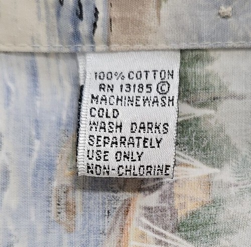 Pierre Cardin Men's Size L Button Up Collard Multi-Color Boat/Island Print Shirt - Picture 11 of 18