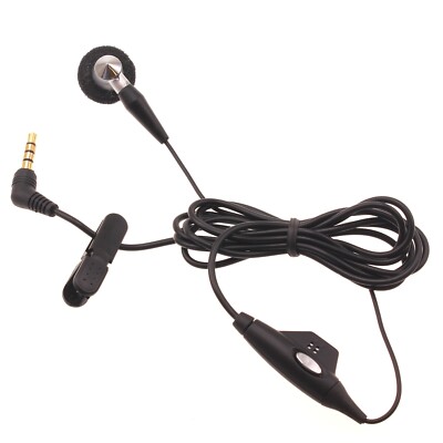 Wired Earphone Mono Headset Single Earbud 3.5mm Headphone for Cell Phones