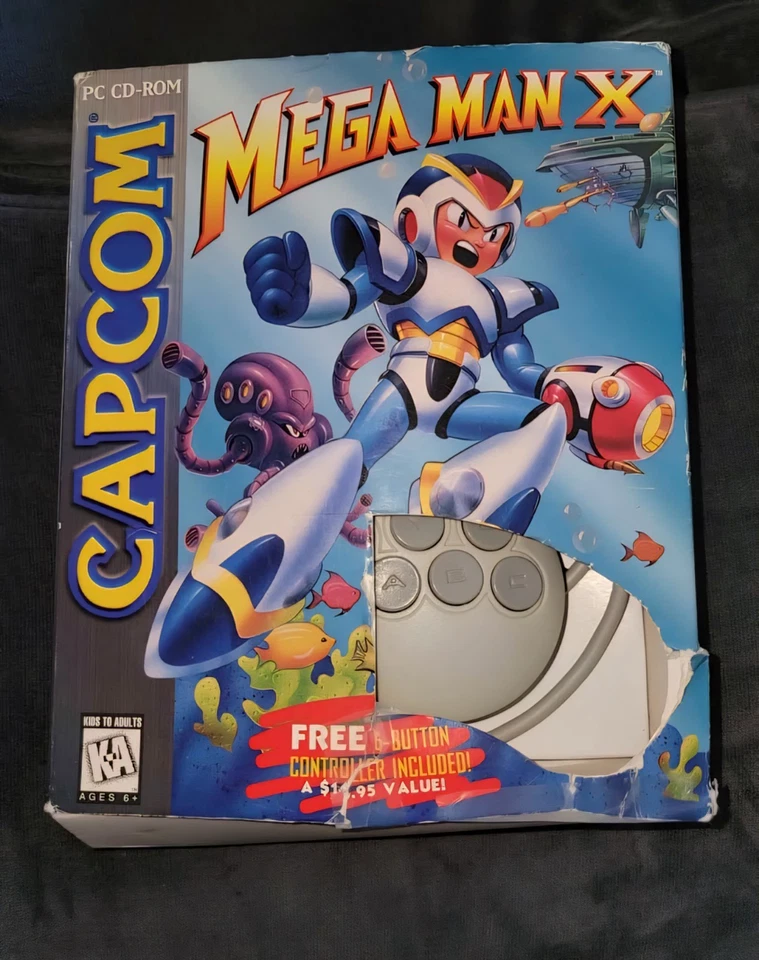 Capcom Mega Man X Big Box PC CD-ROM Controller Bundle Edition 1995 - Image 2 of 4