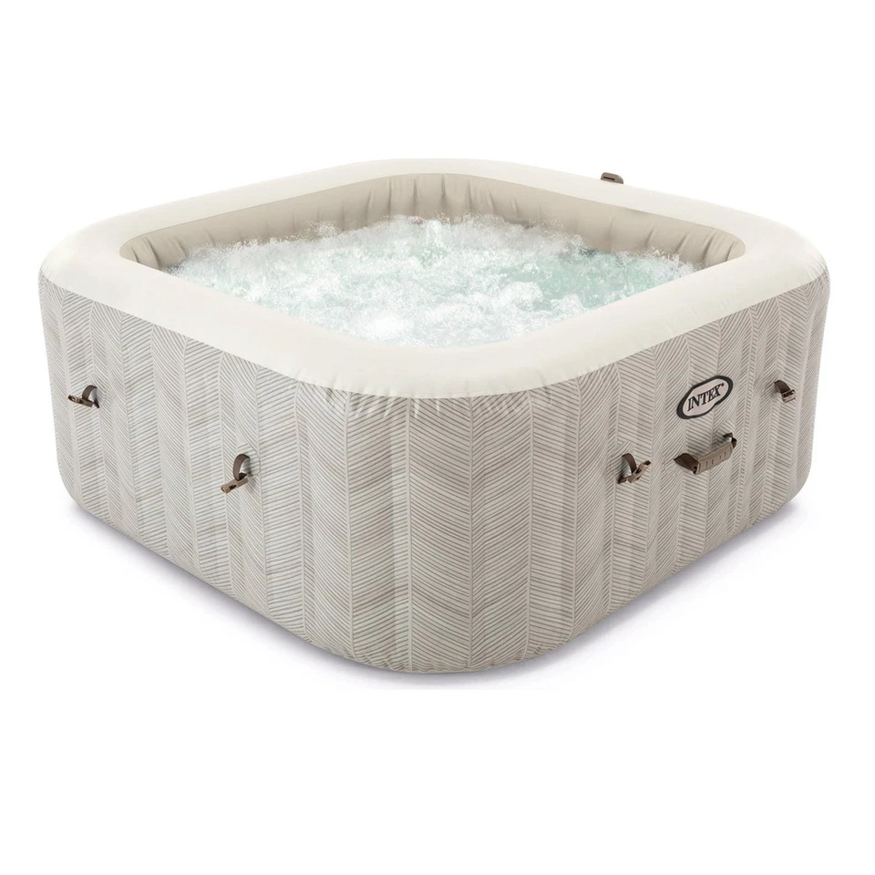 INTEX Whirlpool Chevron Deluxe Pure SPA Salzwasser 175x175cm 4 Personen + APP - Bild 4 von 4