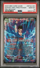 Son Gohan, Unfaltering Power Pre-Release PSA 10 Dragonball Super Card Game