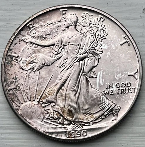 1990 American Silver Eagle 1 oz .999 Fine Silver Coin - Uncirculated