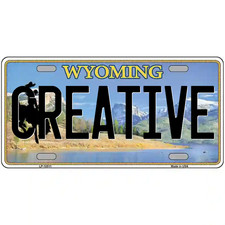 Creative Wyoming Metal Sign