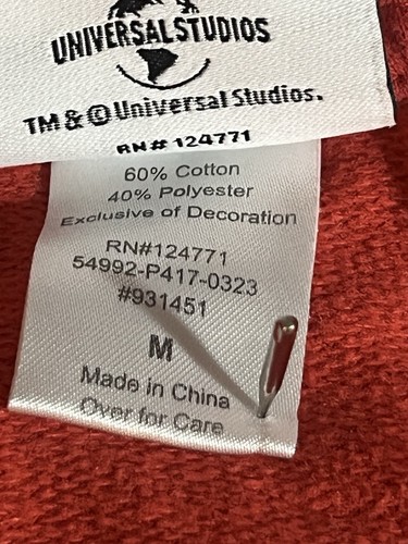 Universal Studios Hollywood Super Nintendo World Mario Hoodie YOUTH Size Large - Picture 11 of 20