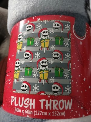 Disney Nightmare Before Christmas Plush Throw 50 x60  Jack Skellington Cozy Gift