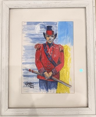 Jonathan Green Original art work  framed. From Porgy and Bess Costume Studies