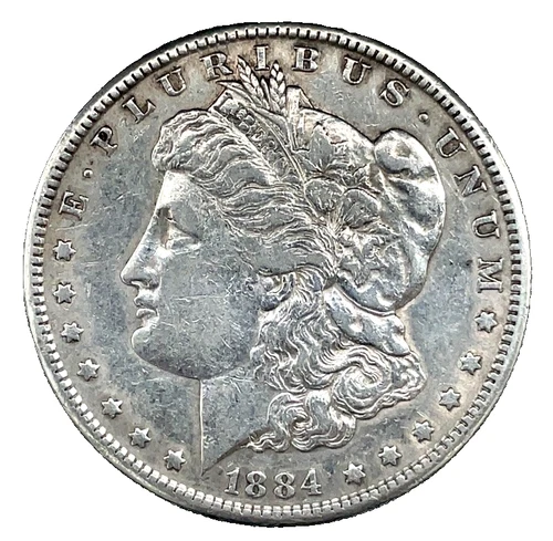 1884-S Morgan Dollar VF - Very Fine  90% Silver $1 US Coin # 2739