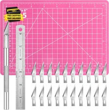 23 Pack Exacto Knife Craft Knife Precision Carving Hobby Knife Kit, 20 Spare Art