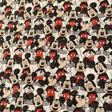 1 Yard 24 Inches Mickey Mouse Cotton Fabric