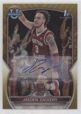 2022 Bowman U Chrome Prospect Gold Refractor 22/50 Jaeden Zackery #35 Auto 1b4j