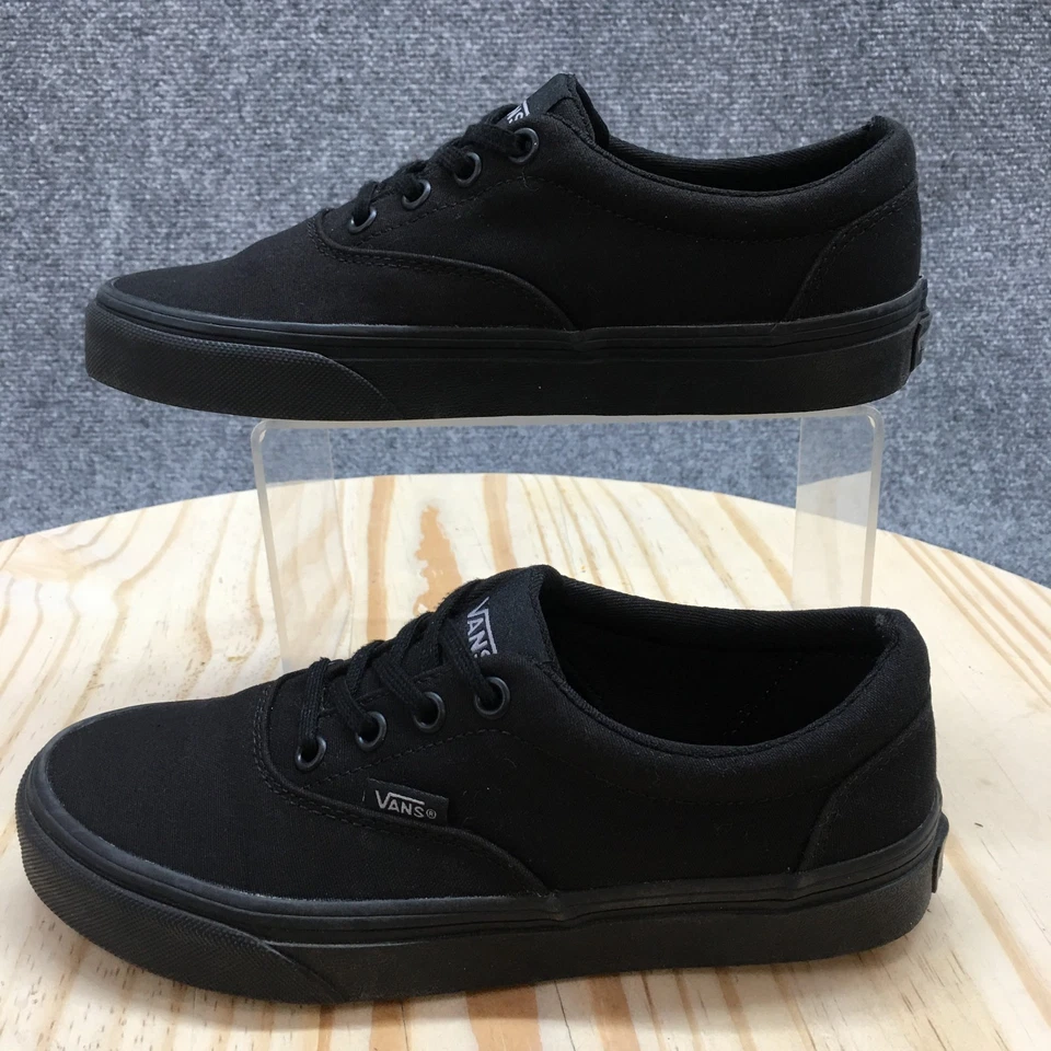 Vans Zapatos Mujer 6 Off The Wall Tenis Negro Lona Con Cordones Bajo Informal 508731 Foto 3 de 4