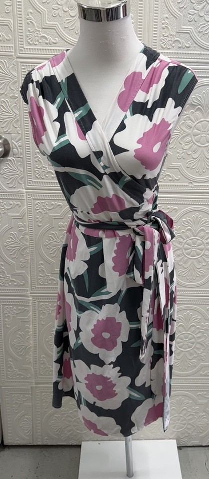 Diane Von Furstenberg Wrap Dress Silk Jersey Size 8