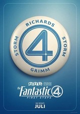 The Fantastic Four-First Steps-Marvel Orginal A1 Kinoplakat gefaltet